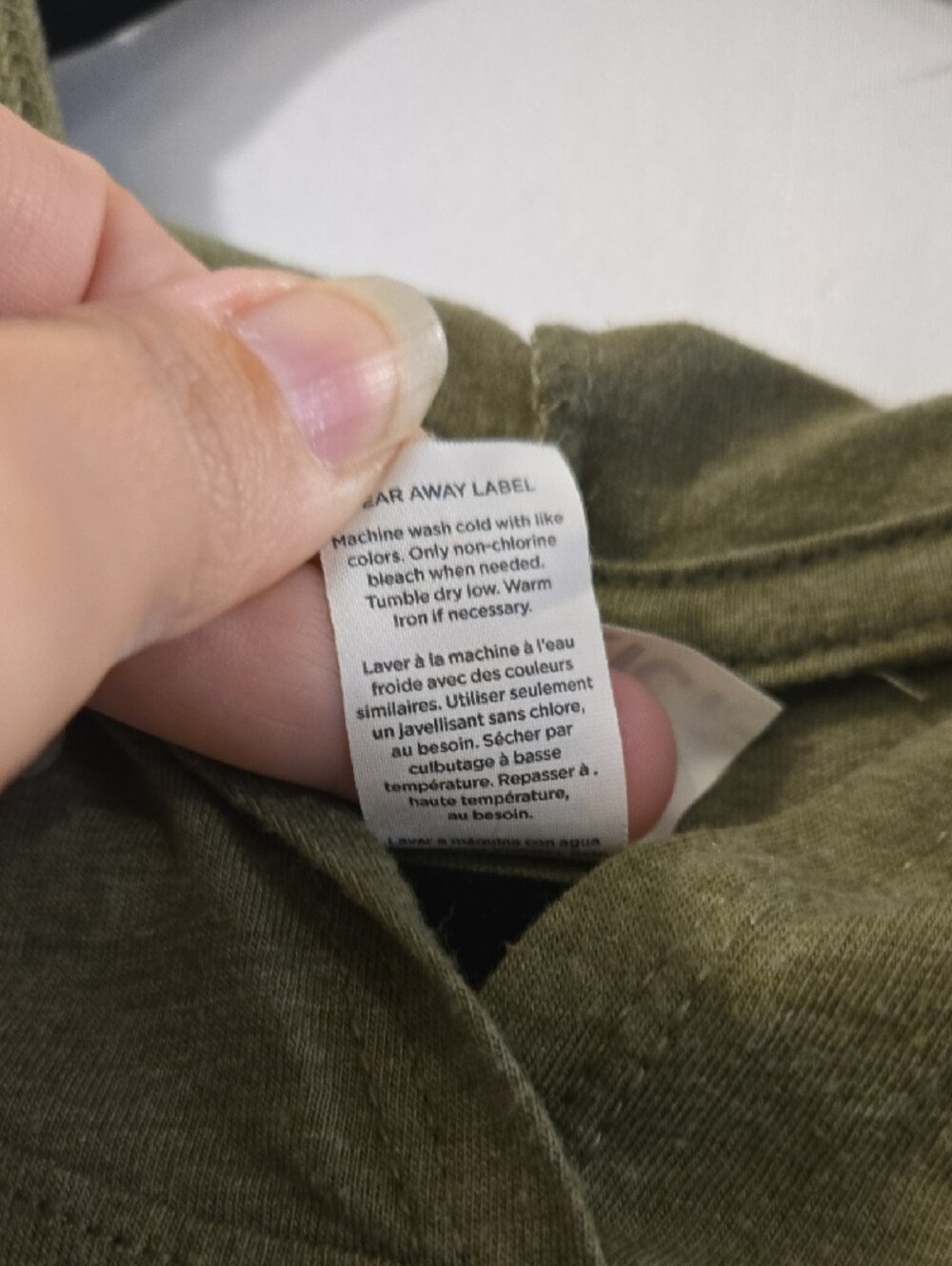 District Perfect Tri Sleeveless Hoodie Wilder Reign Green Melange Large - Picture 5 of 6
